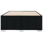 vidaXL Cadru de pat fără saltea Negru 120x190 cm țesătură