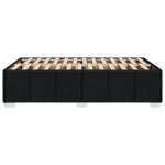 vidaXL Cadru de pat fără saltea Negru 120x190 cm țesătură