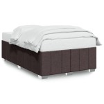 vidaXL Cadru de pat fără saltea țesătură maro 120x190 cm țesătură
