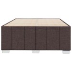 vidaXL Cadru de pat fără saltea țesătură maro 120x190 cm țesătură