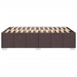 vidaXL Cadru de pat fără saltea țesătură maro 120x190 cm țesătură