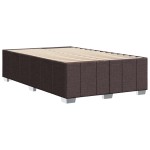 vidaXL Cadru de pat fără saltea țesătură maro 120x190 cm țesătură