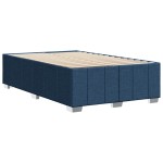vidaXL Cadru de pat fără saltea Albastru 120x190 cm țesătură