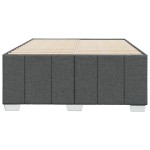 vidaXL Cadru de pat fără saltea, gri închis, 120x200 cm, textil