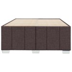 vidaXL Cadru de pat fără saltea, maro închis, 120x200 cm, textil vidaXL Cadru de pat fără saltea, maro închis, 120x200 cm, textil