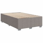 vidaXL Cadru de pat fără saltea, gri taupe, 120x200 cm, textil vidaXL Cadru de pat fără saltea, gri taupe, 120x200 cm, textil