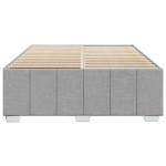vidaXL Cadru de pat fără saltea, gri deschis, 140x190 cm, textil