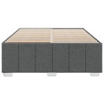 vidaXL Cadru de pat fără saltea, gri închis, 140x190 cm, textil