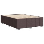 vidaXL Cadru de pat fără saltea, maro închis, 140x200 cm, textil vidaXL Cadru de pat fără saltea, maro închis, 140x200 cm, textil