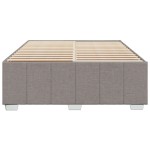 vidaXL Cadru de pat fără saltea, gri taupe, 140x190 cm, textil vidaXL Cadru de pat fără saltea, gri taupe, 140x190 cm, textil