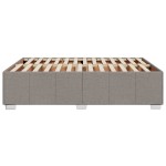 vidaXL Cadru de pat fără saltea, gri taupe, 140x190 cm, textil vidaXL Cadru de pat fără saltea, gri taupe, 140x190 cm, textil