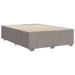 vidaXL Cadru de pat fără saltea, gri taupe, 140x190 cm, textil vidaXL Cadru de pat fără saltea, gri taupe, 140x190 cm, textil