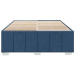 vidaXL Cadru de pat fără saltea, albastru, 140x190 cm, textil
