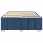 vidaXL Cadru de pat fără saltea, albastru, 140x200 cm, textil