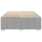 vidaXL Cadru de pat fără saltea, gri deschis, 160x200 cm, textil