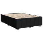 vidaXL Cadru de pat fără saltea, negru, 160x200 cm, textil vidaXL Cadru de pat fără saltea, negru, 160x200 cm, textil