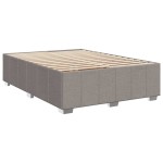 vidaXL Cadru de pat fără saltea, gri taupe, 160x200 cm, textil vidaXL Cadru de pat fără saltea, gri taupe, 160x200 cm, textil