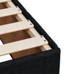 vidaXL Cadru de pat fără saltea, negru, 180x200 cm, textil vidaXL Cadru de pat fără saltea, negru, 180x200 cm, textil