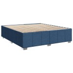 vidaXL Cadru de pat fără saltea, albastru, 180x200 cm, textil