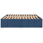 vidaXL Cadru de pat fără saltea, albastru, 180x200 cm, textil