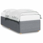 vidaXL Cadru de pat fără saltea, gri deschis, 80x200 cm, textil