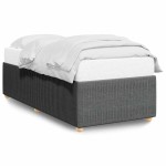vidaXL Cadru de pat fără saltea, gri închis, 80x200 cm, textil vidaXL Cadru de pat fără saltea, gri închis, 80x200 cm, textil