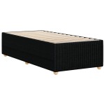 vidaXL Cadru de pat fără saltea țesătură neagră 80x200 cm