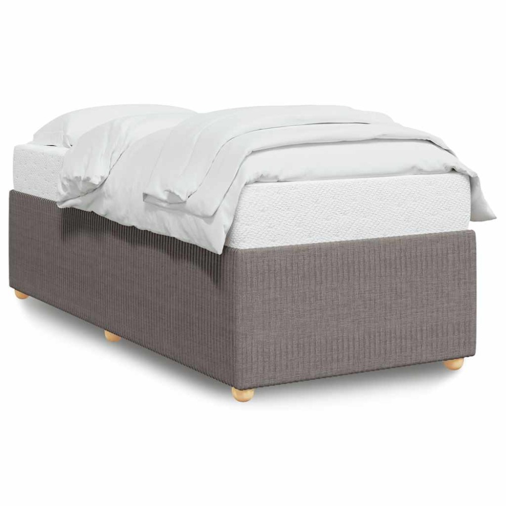 vidaXL Cadru de pat fără saltea Taupe 80x200 cm țesătură