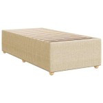 vidaXL Cadru de pat fără saltea cremă 80x200 cm țesătură