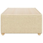 vidaXL Cadru de pat fără saltea cremă 80x200 cm țesătură