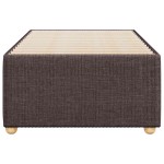 vidaXL Cadru de pat fără saltea, maro închis, 90x190 cm, textil vidaXL Cadru de pat fără saltea, maro închis, 90x190 cm, textil
