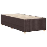 vidaXL Cadru de pat fără saltea, maro închis, 90x190 cm, textil vidaXL Cadru de pat fără saltea, maro închis, 90x190 cm, textil