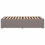 vidaXL Cadru de pat fără saltea Taupe 90x200 cm țesătură