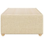 vidaXL Cadru de pat fără saltea cremă 90x200 cm țesătură