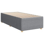 vidaXL Cadru de pat fără saltea, gri deschis, 100x200 cm, textil