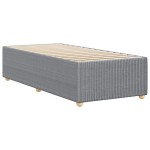 vidaXL Cadru de pat fără saltea, gri deschis, 100x200 cm, textil