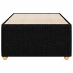 vidaXL Cadru de pat fără saltea, negru, 100x200 cm, textil