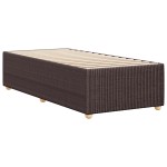vidaXL Cadru de pat fără saltea, maro închis, 100x200 cm, textil vidaXL Cadru de pat fără saltea, maro închis, 100x200 cm, textil