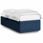 vidaXL Cadru de pat fără saltea țesătură albastră 100x200 cm vidaXL Cadru de pat fără saltea țesătură albastră 100x200 cm