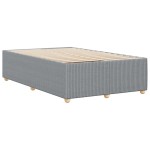 vidaXL Cadru de pat fără saltea țesătură gri deschis 120x190 cm