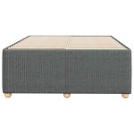 vidaXL Cadru de pat fără saltea gri închis 120x190 cm țesătură