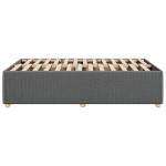 vidaXL Cadru de pat fără saltea gri închis 120x190 cm țesătură