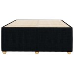 vidaXL Cadru de pat fără saltea Negru 120x190 cm țesătură