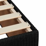 vidaXL Cadru de pat fără saltea Negru 120x190 cm țesătură