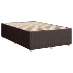 vidaXL Cadru de pat fără saltea țesătură maro 120x190 cm țesătură