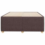 vidaXL Cadru de pat fără saltea țesătură maro 120x190 cm țesătură