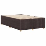 vidaXL Cadru de pat fără saltea țesătură maro 120x190 cm țesătură