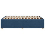 vidaXL Cadru de pat fără saltea Albastru 120x190 cm țesătură