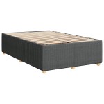 vidaXL Cadru de pat fără saltea, gri închis, 120x200 cm, textil