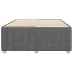 vidaXL Cadru de pat fără saltea, gri închis, 120x200 cm, textil